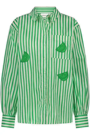 Fabienne Chapot Alex Blouse Tops Shirts Long-sleeved Green
