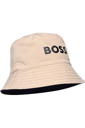 HUGO BOSS Reversible Bucket Hat Accessories Headwear Hats Bucket Hats Beige