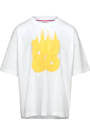 HUGO BOSS Short Sleeves Tee-Shirt Tops T-Kortærmet Skjorte White