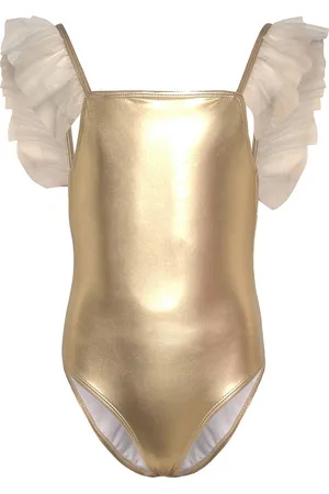 Billieblush Swimming Costume Badedragt Badetøj Gold