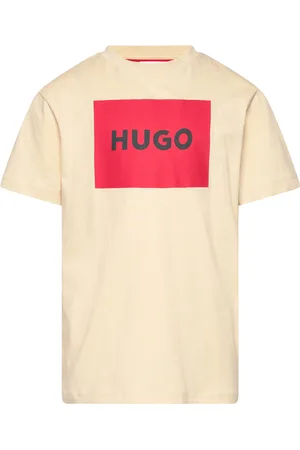 HUGO BOSS Short Sleeves Tee-Shirt Tops T-Kortærmet Skjorte Beige