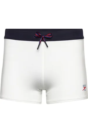 Speedo 8-005081 Jetstream Retro Solid Square Leg Sport Sport Clothing Sport Swimwear Sport Briefs & s White