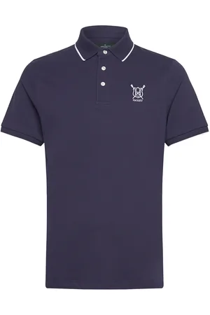Hackett Heritage Rgta Logo Designers Polos Short-sleeved Navy