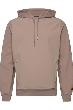 Lyle & Scott Softshell Hybrid Pullover Hoodie Tops Sweatshirts & Hoodies Hoodies Brown