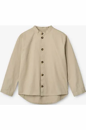 Marmar Copenhagen Torben Tops Shirts Long-sleeved Shirts Beige