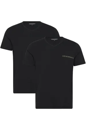 Emporio Armani 2 Pack Top Tops T-Kortærmet Skjorte Black
