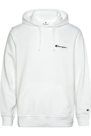 Champion Hooded Sweatshirt Tops Sweatshirts & Hoodies Hoodies White