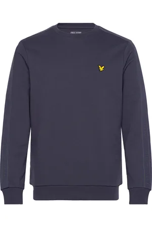 Lyle & Scott Tape Crew Neck Sport Sweatshirts & Hoodies Sweatshirts Navy