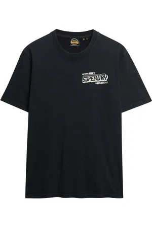 Superdry B-Movie Graphic Loose Tee Tops T-Kortærmet Skjorte Black