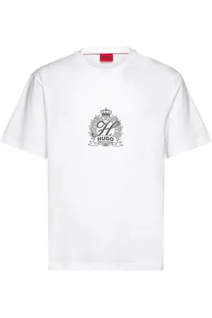 HUGO BOSS Daminor Tops T-Kortærmet Skjorte White
