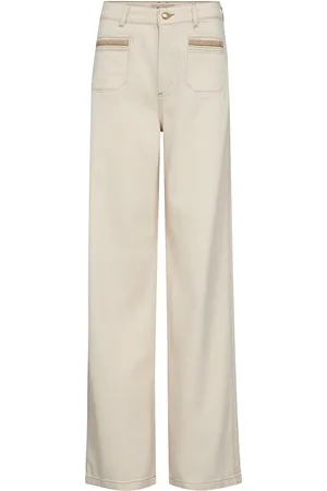 Mos Mosh Mmcolette Clay Jeans Bottoms Jeans Straight-regular Cream