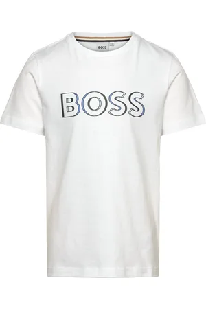 HUGO BOSS Short Sleeves Tee-Shirt Tops T-Kortærmet Skjorte White