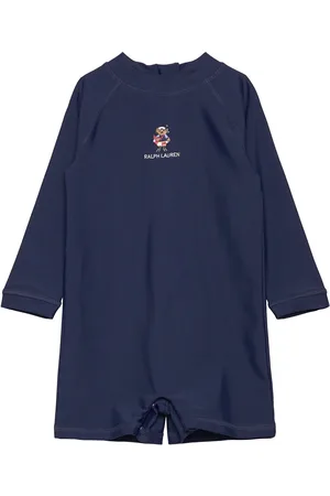 Ralph Lauren Polo Bear Rash Guard Shortall Badedragt Badetøj Navy