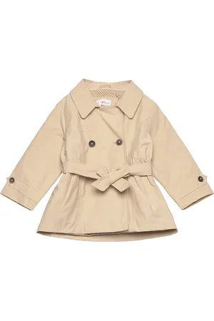 MANGO Buttons Trench Waistcoat Skaljakke Outdoorjakke Beige