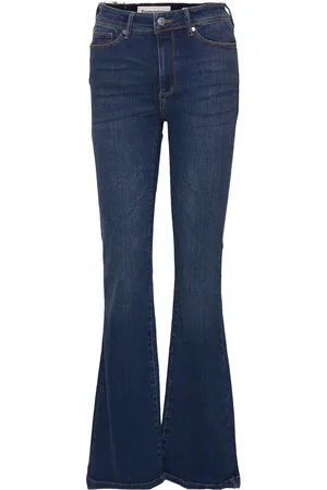 Tomorrow Albert Flare Wash Prato Bottoms Jeans Flares Blue
