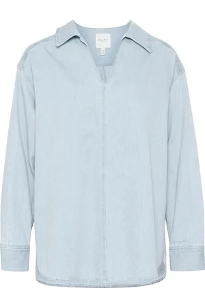 Part Two Norlypw Sh Tops Blouses Long-sleeved Blue