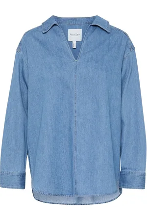 Part Two Norlypw Sh Tops Blouses Long-sleeved Blue