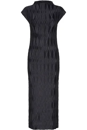 French Connection Moira Pleated Dress Knælang Kjole Navy