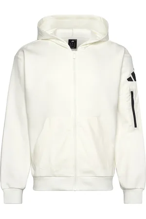 adidas M Ce Fz Hd Gd Sport Sport Clothing Sport Sweatshirts & Hoodies White