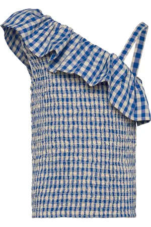 The New Tnnally Short S_L Top Tops T-shirts Sleeveless Blue