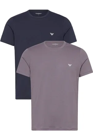 Emporio Armani 2 Pack Top Tops T-Kortærmet Skjorte Navy