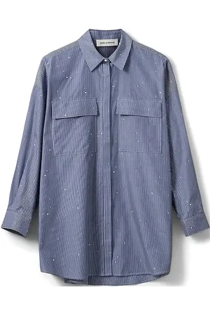 Sofie Schnoor Elynsw Shirt Tops Shirts Long-sleeved Blue