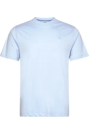 Hackett Pima Cotton Tee Tops T-Kortærmet Skjorte Blue