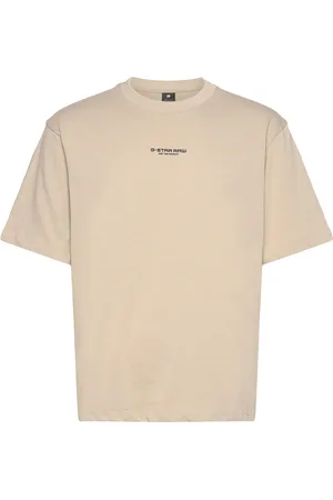 G-Star Overdyed Center Chest Boxy R T Tops T-Kortærmet Skjorte Beige