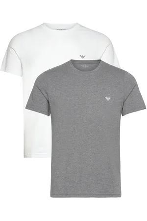 Emporio Armani 2 Pack Top Tops T-Kortærmet Skjorte Grey