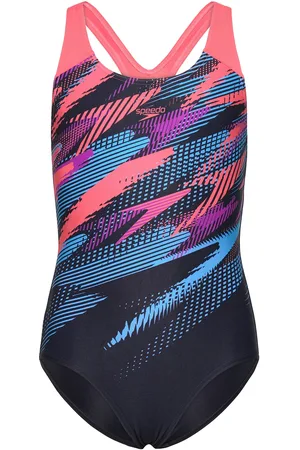 Speedo Girls Digi Placement Splashback Badedragt Badetøj Blue