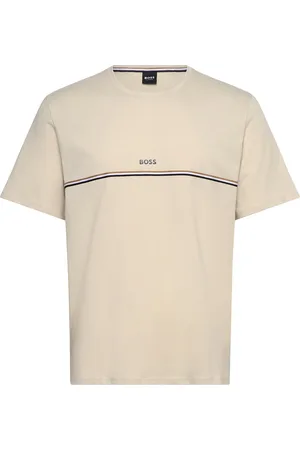 HUGO BOSS Unique T-Shirt Tops T-Kortærmet Skjorte Beige