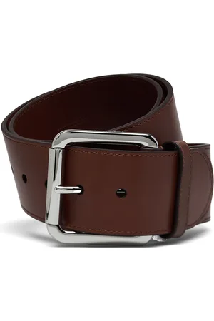 Ralph Lauren Vachetta Leather Wide Belt Bælte Brown