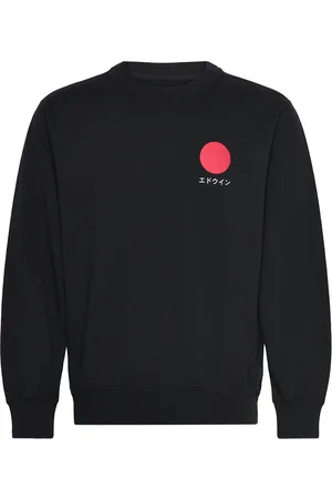 Edwin Japanese Sun Sweat - Black Designers Sweatshirts & Hoodies Sweatshirts Black