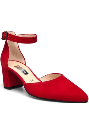 Gabor Ankle-Strap Pumps Shoes Heels Pumps Classic Red