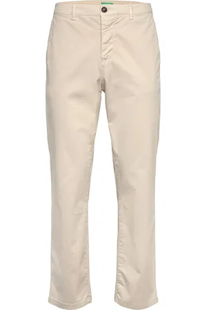 Benetton Trousers Bottoms Trousers Chinos Beige