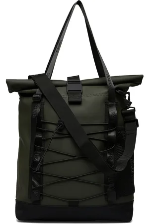 Rains Trail Rolltop Tote Bag W3 Designers Shoulder Bags Green
