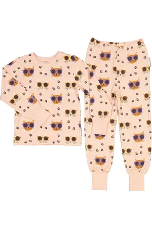 Geggamoja Bamboo Two Piece Pyjamas Pyjamassæt Pink
