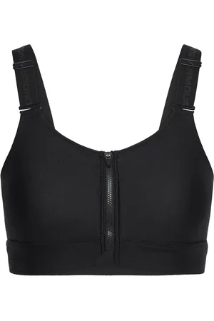 Under Armour Ua Infinity High Zip 2.0 Bra Sport Sport Clothing Sport Bras - All Black