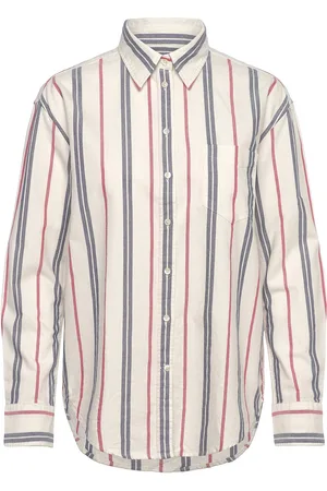 GANT Rel Archive Oxford Striped Shirt Tops Shirts Long-sleeved Cream
