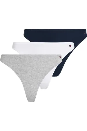 Tommy Hilfiger 3 Pack Dipped Thong Trusser, Tanga Briefs Multi/patterned
