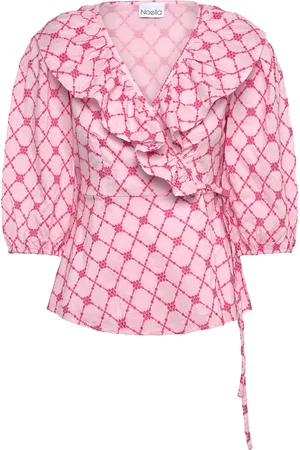 Noella Kolina Blouse Tops Blouses Short-sleeved Pink