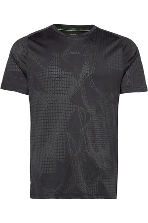 HUGO BOSS Tee Desert Active Sport Men Sports Clothes Sport Tops Sport T-Skjorte Black
