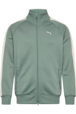PUMA T7 Always On Track Jacket Dk Sport Sport Clothing Sport Sweatshirts & Hoodies Sport Sweatshirts Green