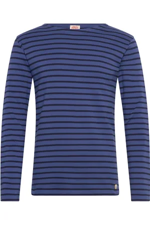 Armor.lux Breton Striped Shirt Héritage Designers T-Langærmet Skjorte Blue