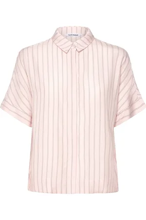 Soft Rebels Srmargot Freedom Striped Ss Shirt Tops Shirts Short-sleeved Pink
