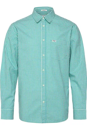 Wrangler 1 Pkt Shirt Tops Shirts Casual Shirts Green