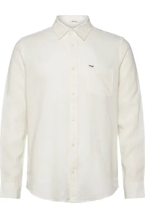 Wrangler 1 Pkt Shirt Tops Shirts Casual Shirts White