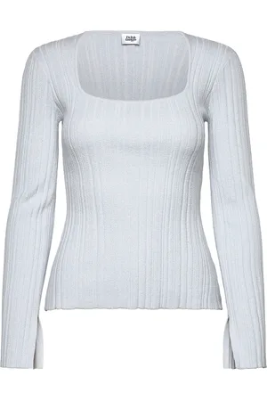 Twist & tango Corinne Knitted Top Tops T-shirts & Tops Long-sleeved Blue