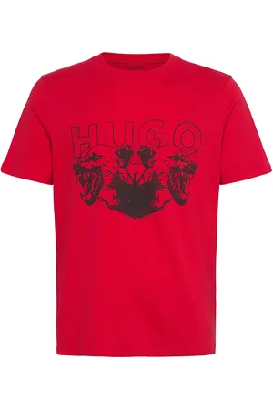 HUGO BOSS Durro Tops T-Kortærmet Skjorte Red