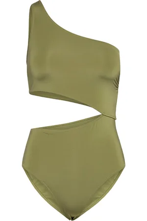 Lindex Swimsuit Trina Shiny Badedragt Badetøj Green